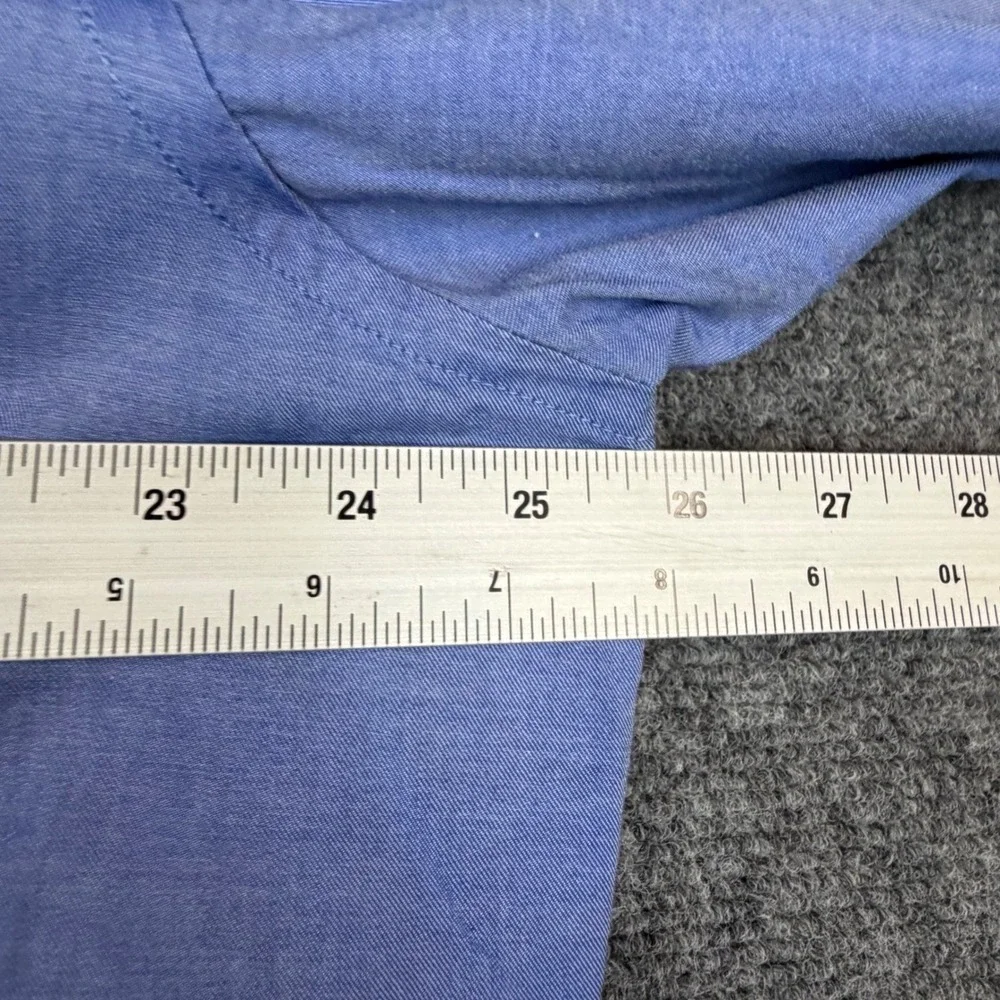Banana Republic Soft Wash Mens Size XL Blue Button Down Long Sleeve Shirt Pocket